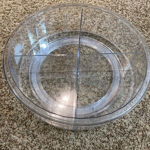 Clear rotating organizer lazy Susan